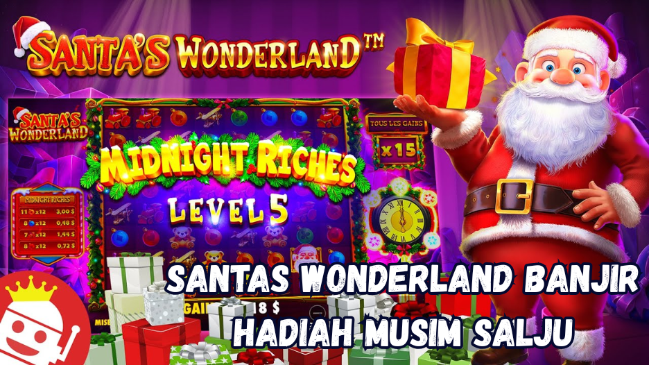 Santas Wonderland Banjir Hadiah Musim Salju